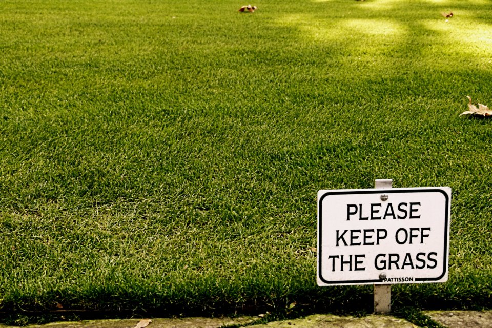 Keep-off-the-grass